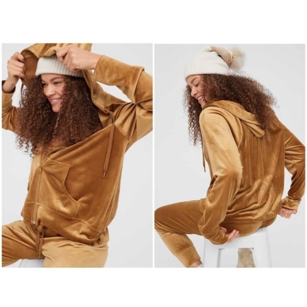 AERIE Offline After Party oversized velour hoodie